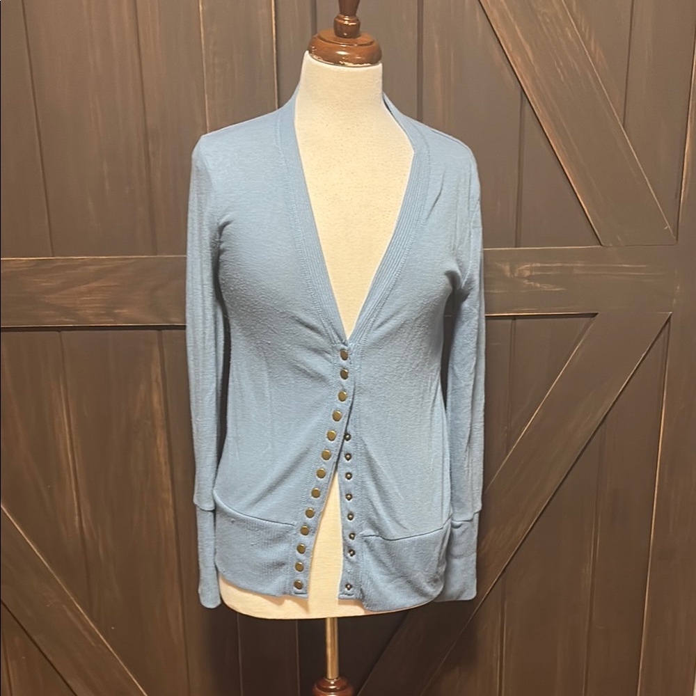 Zenana Outfitters Blue Cardigan Sweater